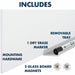 Quartet InvisaMount Vertical Glass Dry-Erase Board - 42x72