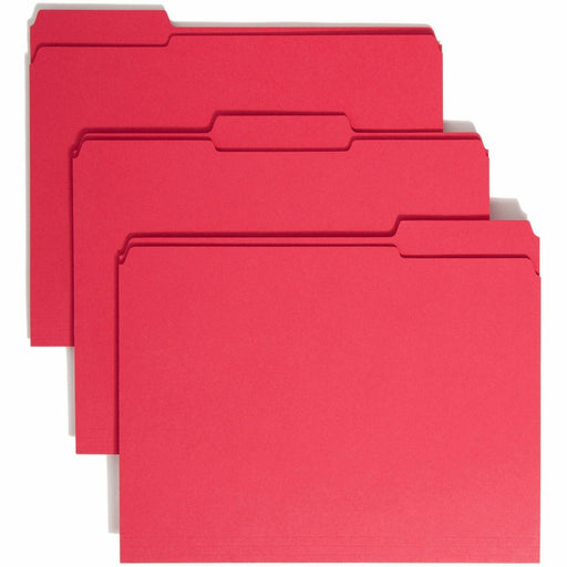 Smead Colored 1/3 Tab Cut Letter Recycled Top Tab File Folder