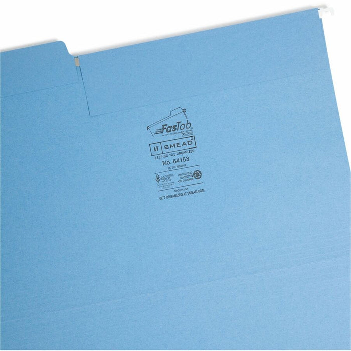 Smead FasTab 1/3 Tab Cut Legal Recycled Hanging Folder