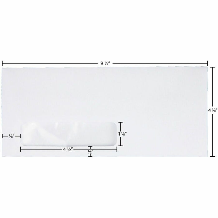 Quality Park No. 10 Single Window Envelope with a Self-Seal Closure