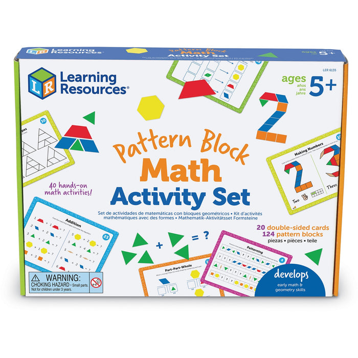 Learning Resources Pattern Block Math Activity Set