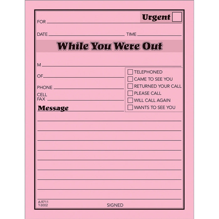 TOPS While You Were Out Message Pads