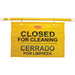 Rubbermaid Commercial Multilingual Closed for Cleaning Safety Signs