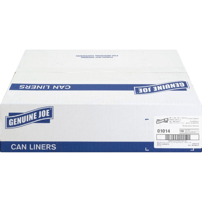 Genuine Joe Clear Trash Can Liners