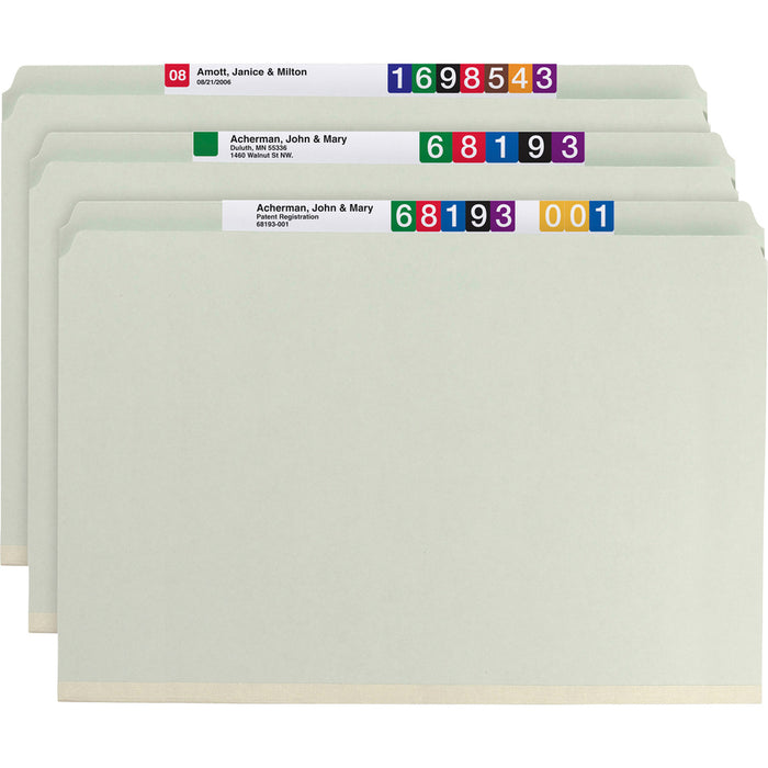 Smead Straight Tab Cut Legal Recycled Fastener Folder