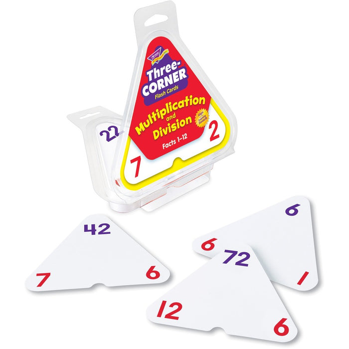 Trend Multiplication/Division Three-Corner Flash Card Set
