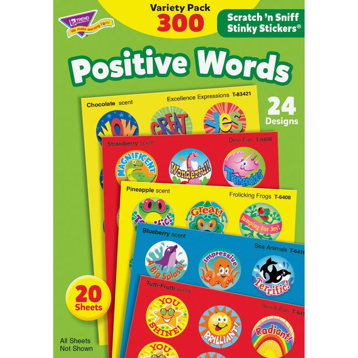 Trend Positive Words Stinky Stickers Variety Pack