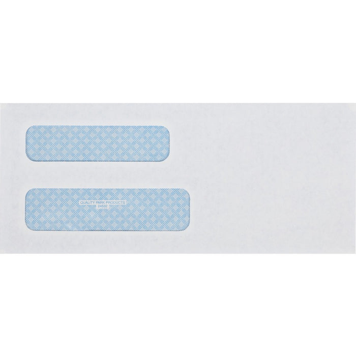 Quality Park No. 8-5/8 Double Window Security Tint Envelopes