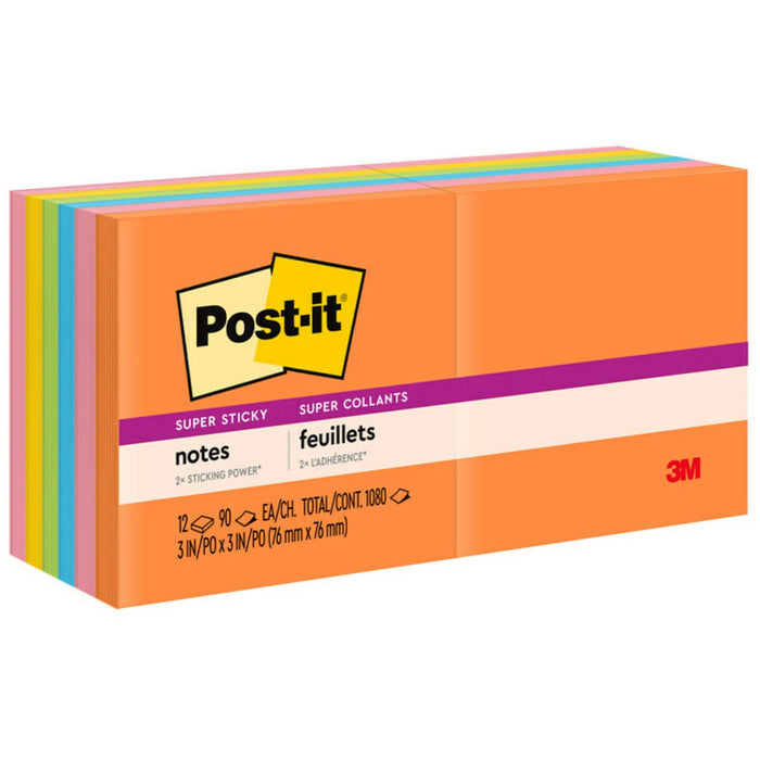 Post-it® Super Sticky Notes - Energy Boost Color Collection