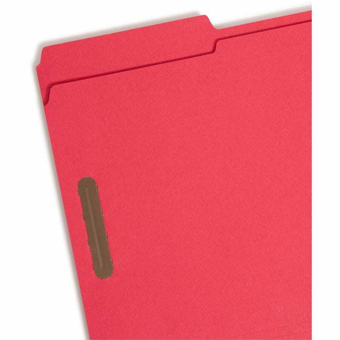 Smead Colored 1/3 Tab Cut Legal Recycled Fastener Folder