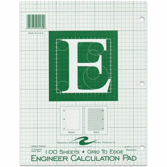 Roaring Spring 5x5 Grid Engineering Pad