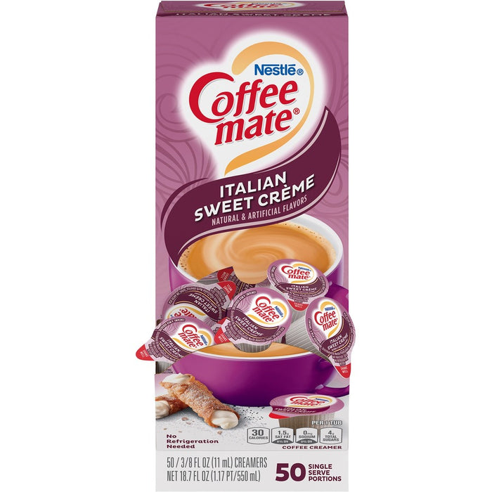 Coffee mate Italian Sweet Creme Flavor Liquid Creamer Singles