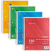 Sparco Wirebound College Ruled Notebooks