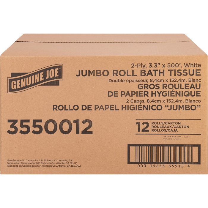 Genuine Joe Jumbo Jr Dispenser Bath Tissue Roll