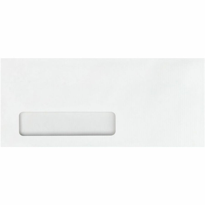 Quality Park No. 10 Single Window Business Envelopes with Embossed Ridges