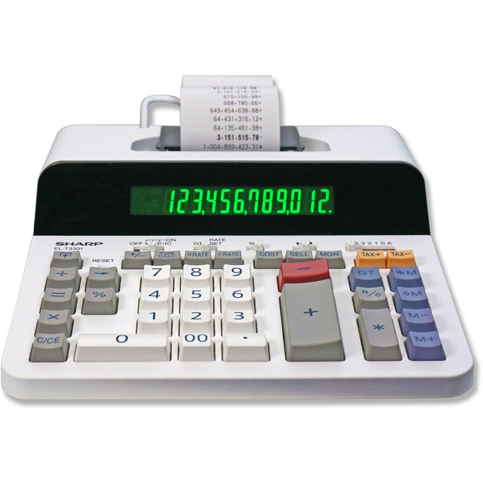 Sharp 12 Digit Thermal Printing Calculator