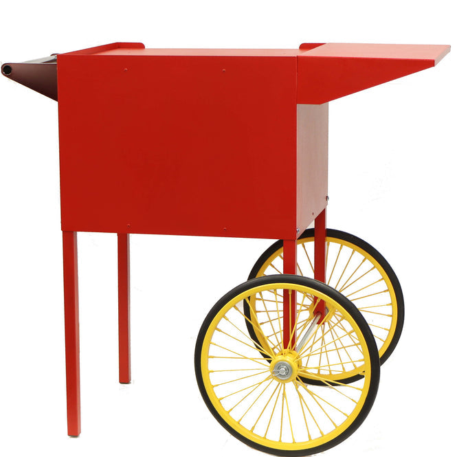 Medium Red Popcorn Cart for 6 and 8 Ounce Poppers