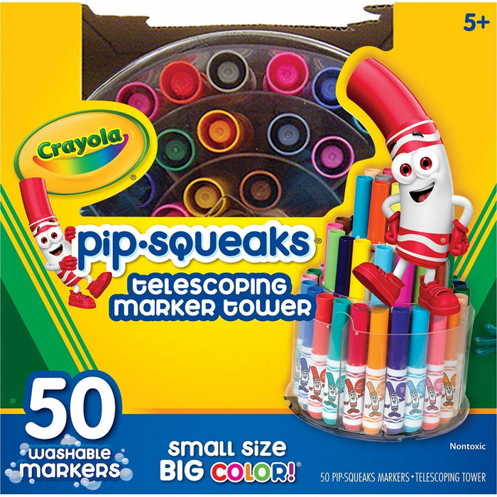 Crayola Pip-Squeaks Telescoping Marker Tower Washable Markers