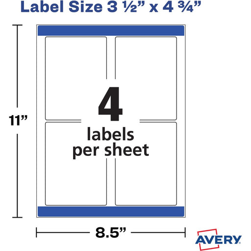 Avery® Removable Durable Labels -Sure Feed Technology