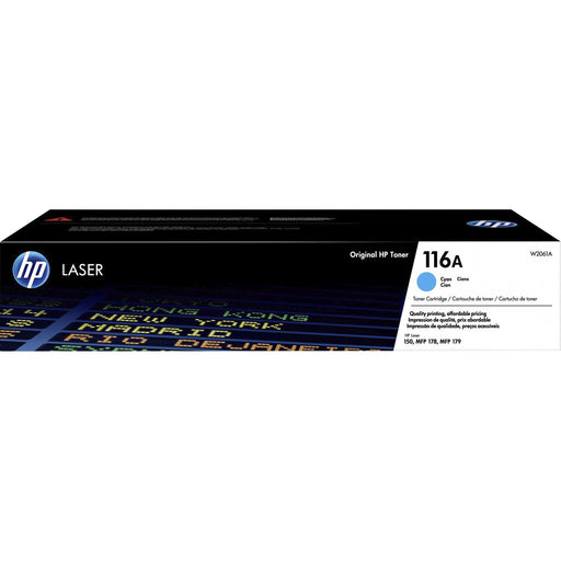 HP 116A (W2061A) Original Laser Toner Cartridge - Cyan - 1 Each