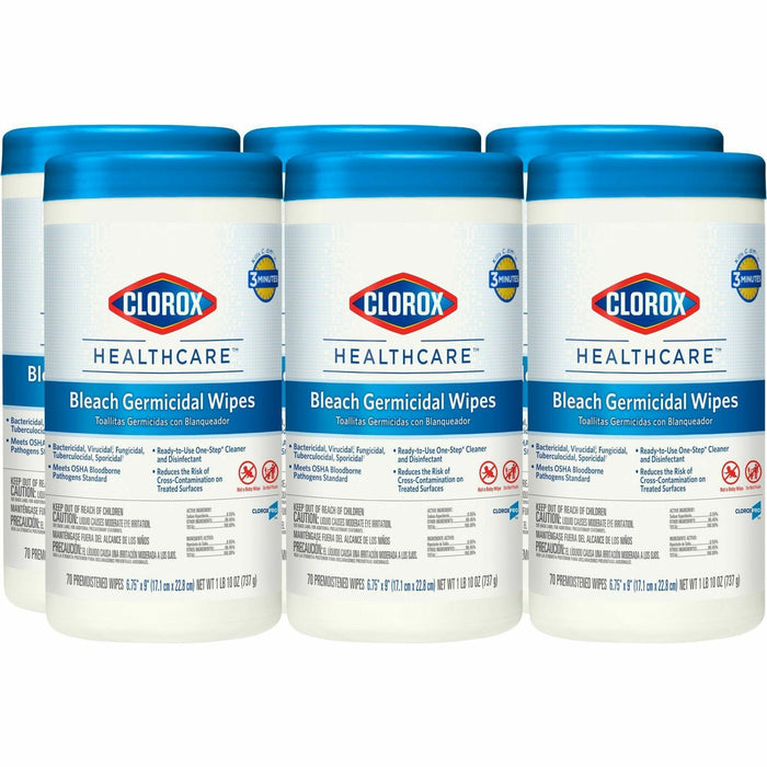 Clorox Healthcare Bleach Germicidal Wipes