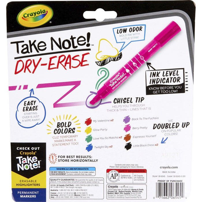 Take Note! Dry Erase Markers