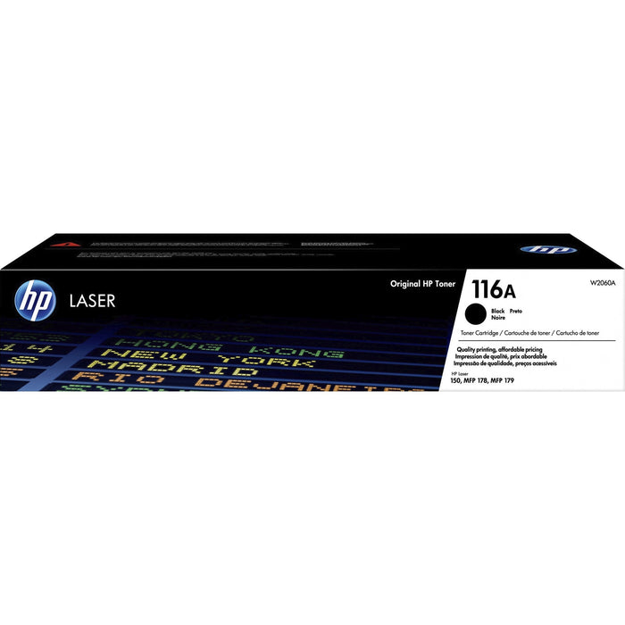 HP 116A (W2060A) Original Laser Toner Cartridge - Black - 1 Each