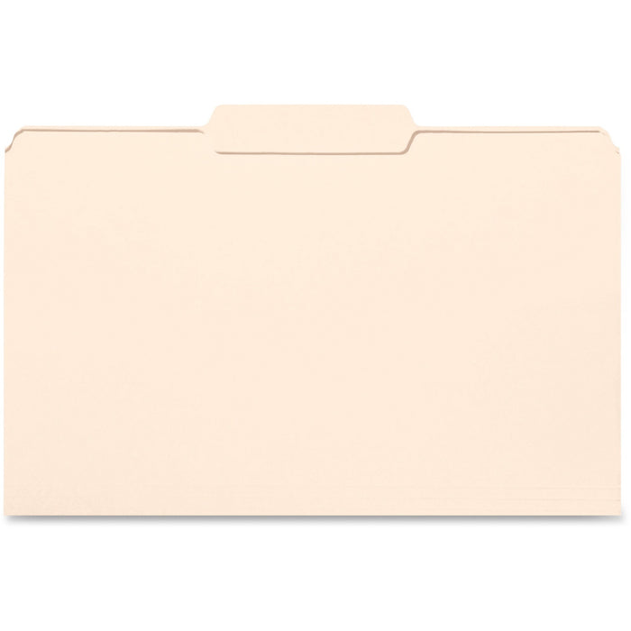 Business Source 1/3 Tab Cut Legal Recycled Top Tab File Folder