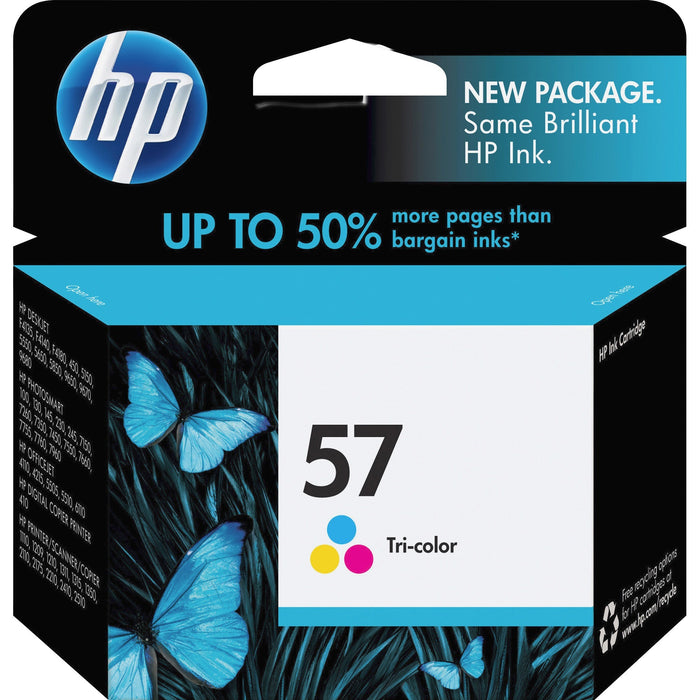 HP 57 (C6657AN) Original Inkjet Ink Cartridge - Cyan, Magenta, Yellow - 1 Each