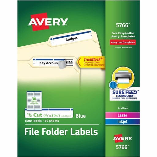 Avery® TrueBlock File Folder Labels