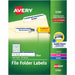 Avery® TrueBlock File Folder Labels