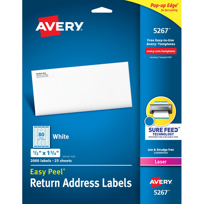 Avery® Easy Peel Mailing Laser Labels