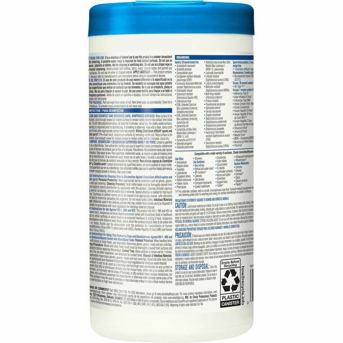 Clorox Healthcare Bleach Germicidal Wipes