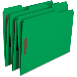 Smead Colored 1/3 Tab Cut Letter Recycled Fastener Folder