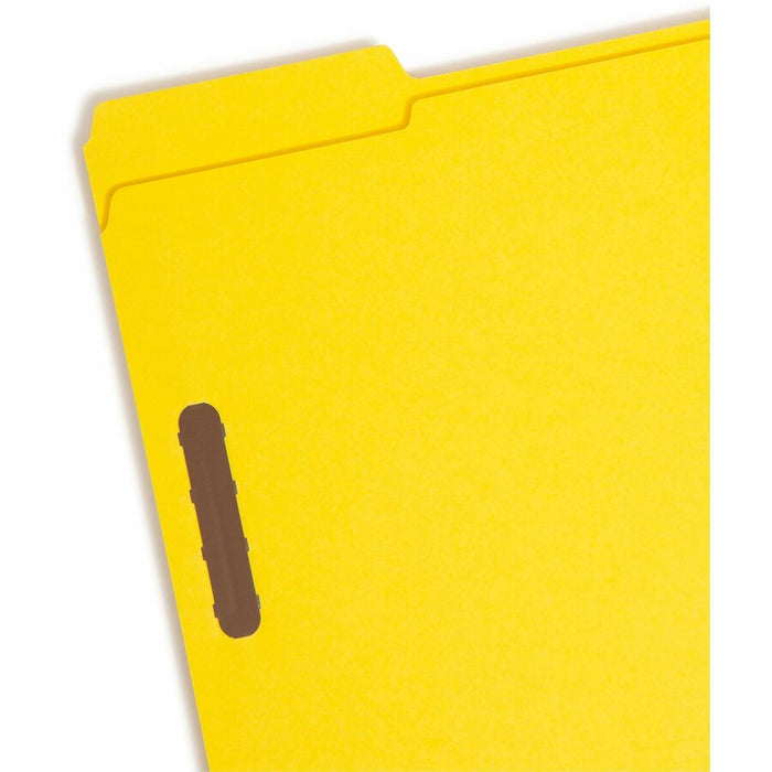 Smead Colored 1/3 Tab Cut Letter Recycled Fastener Folder