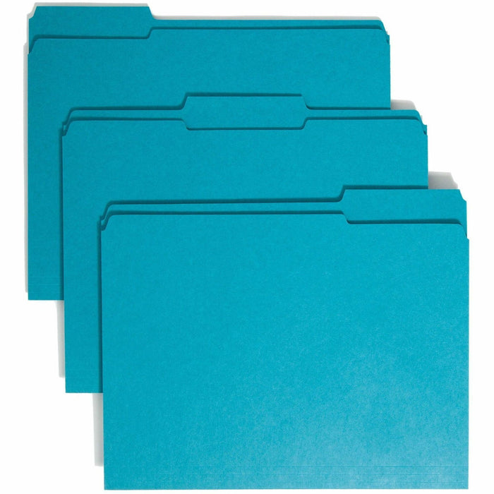 Smead Colored 1/3 Tab Cut Letter Recycled Top Tab File Folder