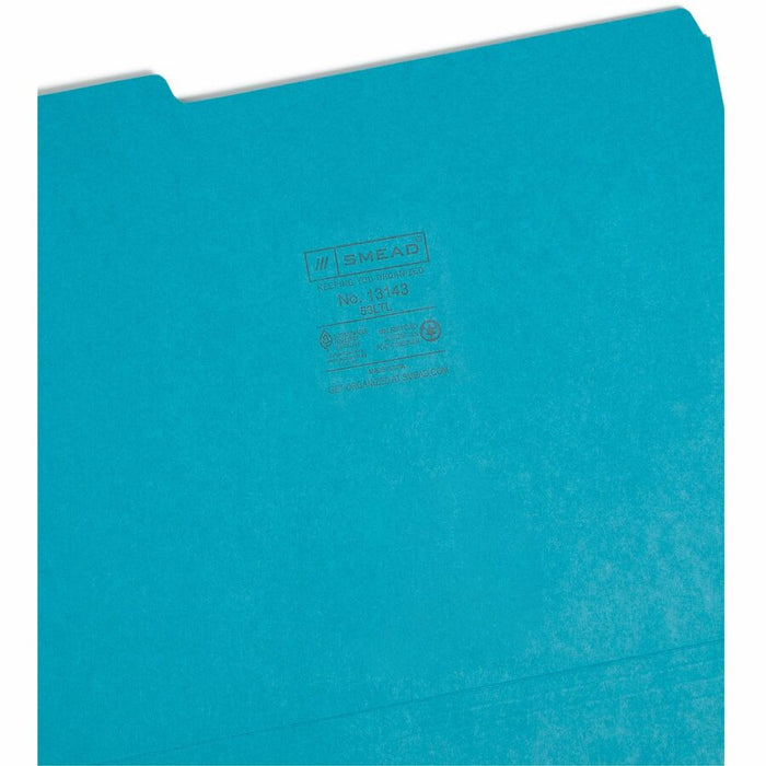 Smead Colored 1/3 Tab Cut Letter Recycled Top Tab File Folder