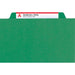 Smead SafeSHIELD 2/5 Tab Cut Letter Recycled Classification Folder