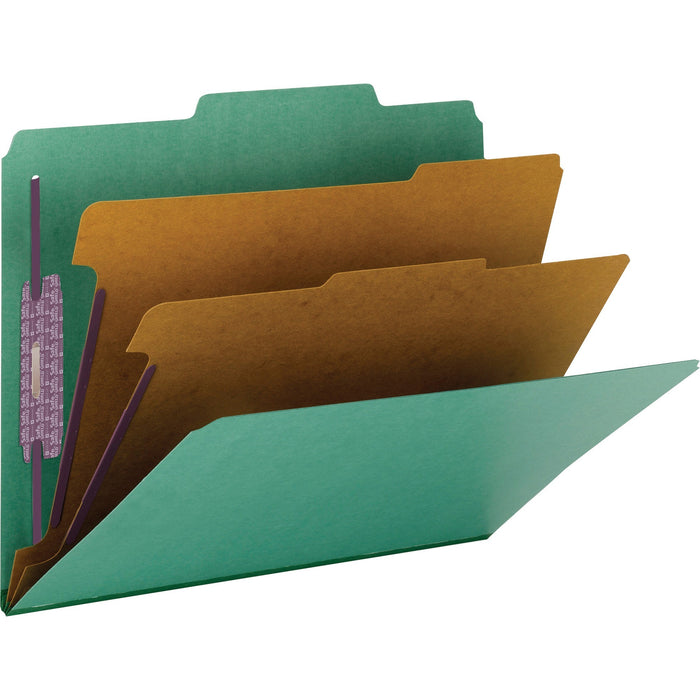 Smead SafeSHIELD 2/5 Tab Cut Letter Recycled Classification Folder