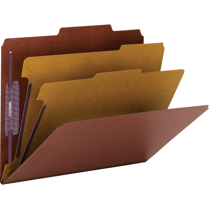 Smead Pressboard Classification Folders with SafeSHIELD® Coated Fastener Technology