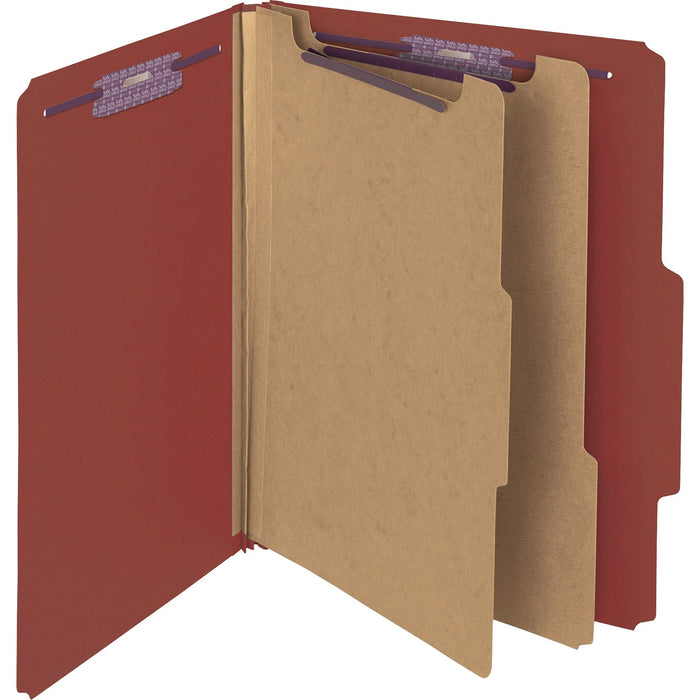 Smead Pressboard Classification Folders with SafeSHIELD® Coated Fastener Technology