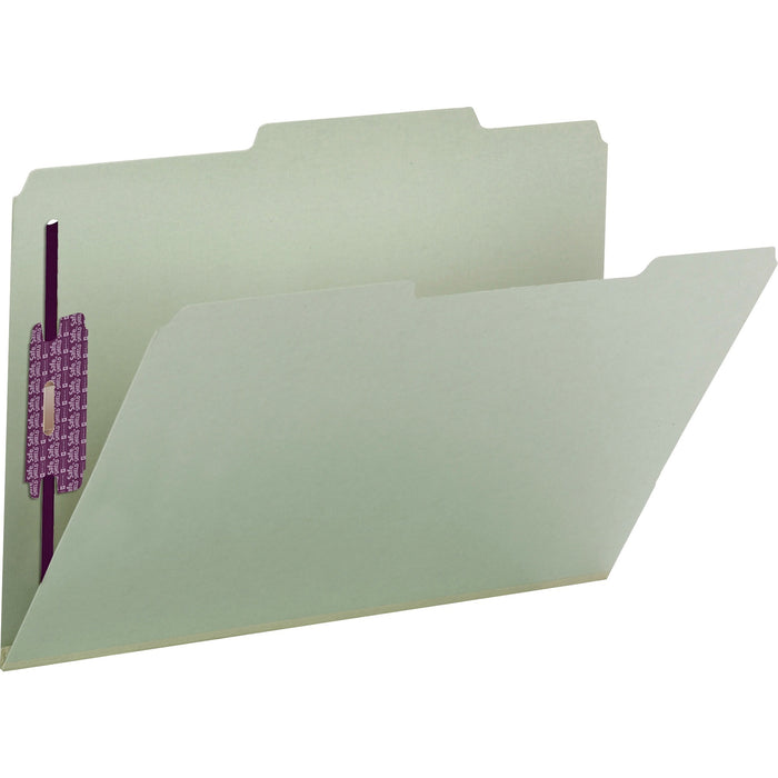 Smead 2/5 Tab Cut Legal Recycled Fastener Folder