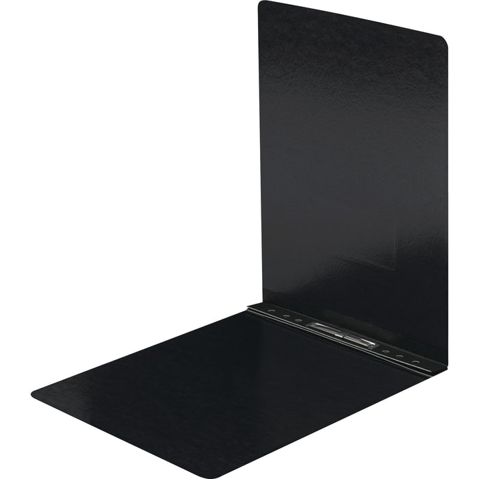 Smead Premium Pressboard Report Cover, Metal Prong with Compressor, Top Fastener, 2" Capacity, Letter Size, Black, 25 per Box (81124)