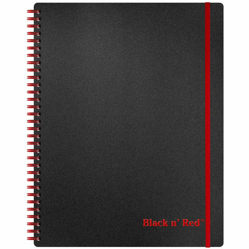 Black n' Red Polypropylene Notebook - Letter