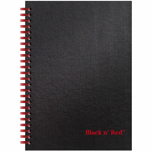 Black n' Red Wirebound Ruled Notebook - A5