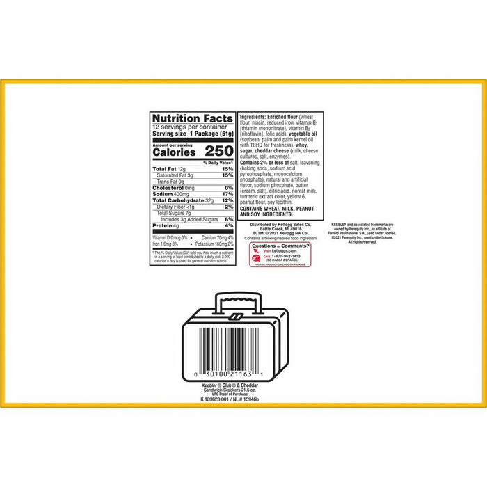 Keebler® Club® Crackers with Cheddar Cheese