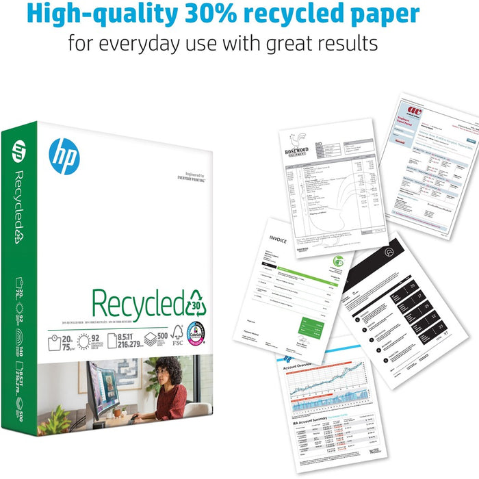 HP Papers Recycled30 Paper - White