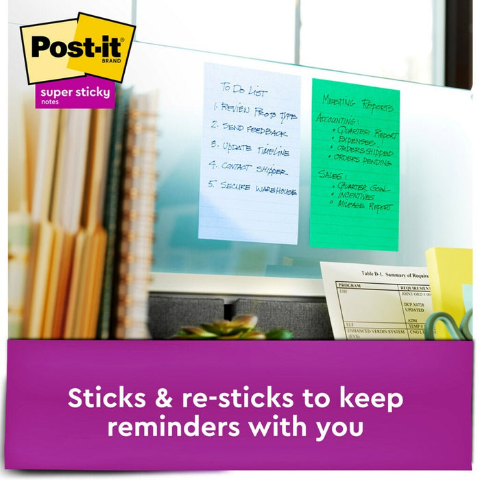 Post-it® Super Sticky Notes - Oasis Color Collection