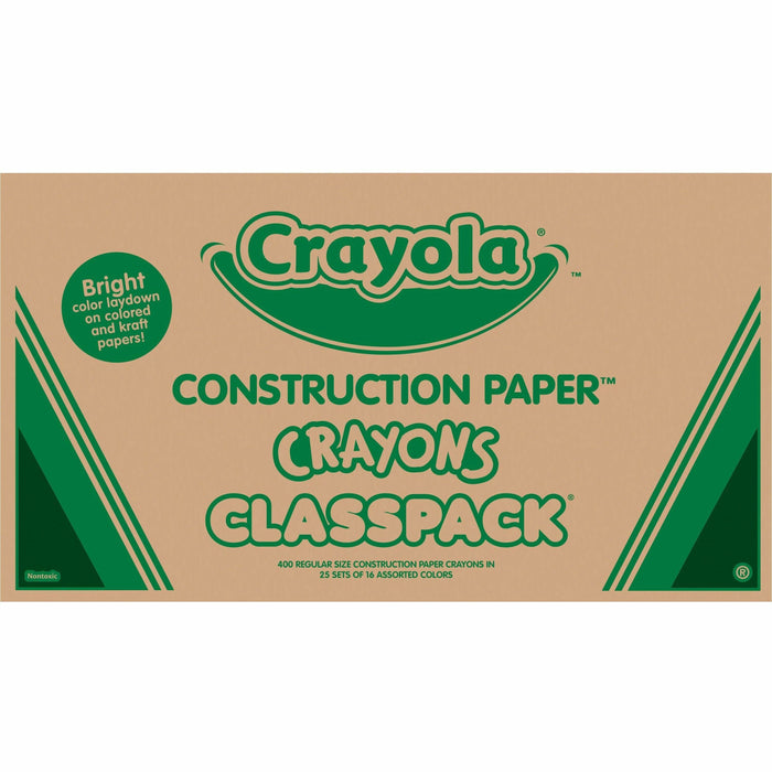 Crayola 16-Color Construction Paper Crayon Classpack