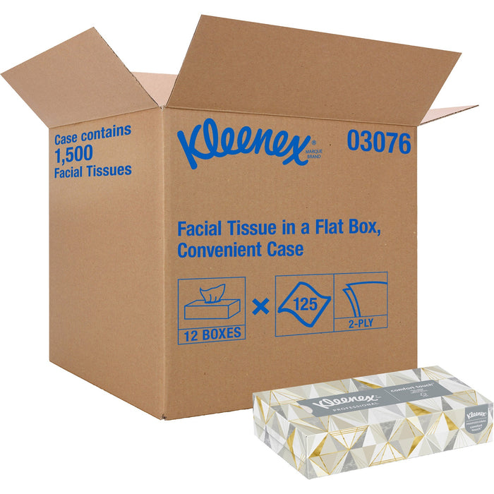 Kleenex Professional Facial Tissue for Business - Flat Box